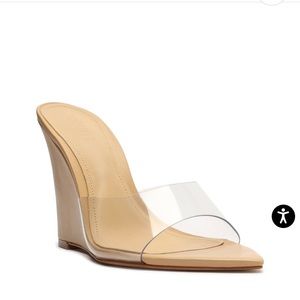 Schutz Luci Vinyl & Nappa Leather Sandal